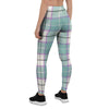 Blue Tartan Plaid Women's Leggings-grizzshop