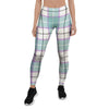 Blue Tartan Plaid Women's Leggings-grizzshop