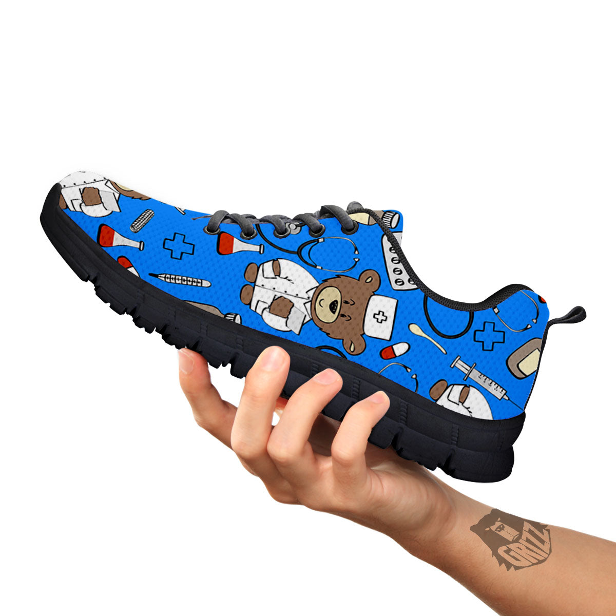 Blue Teddy Bear Nurse - Sneakers-grizzshop