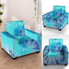 Blue Tie Dye Armchair Cover-grizzshop