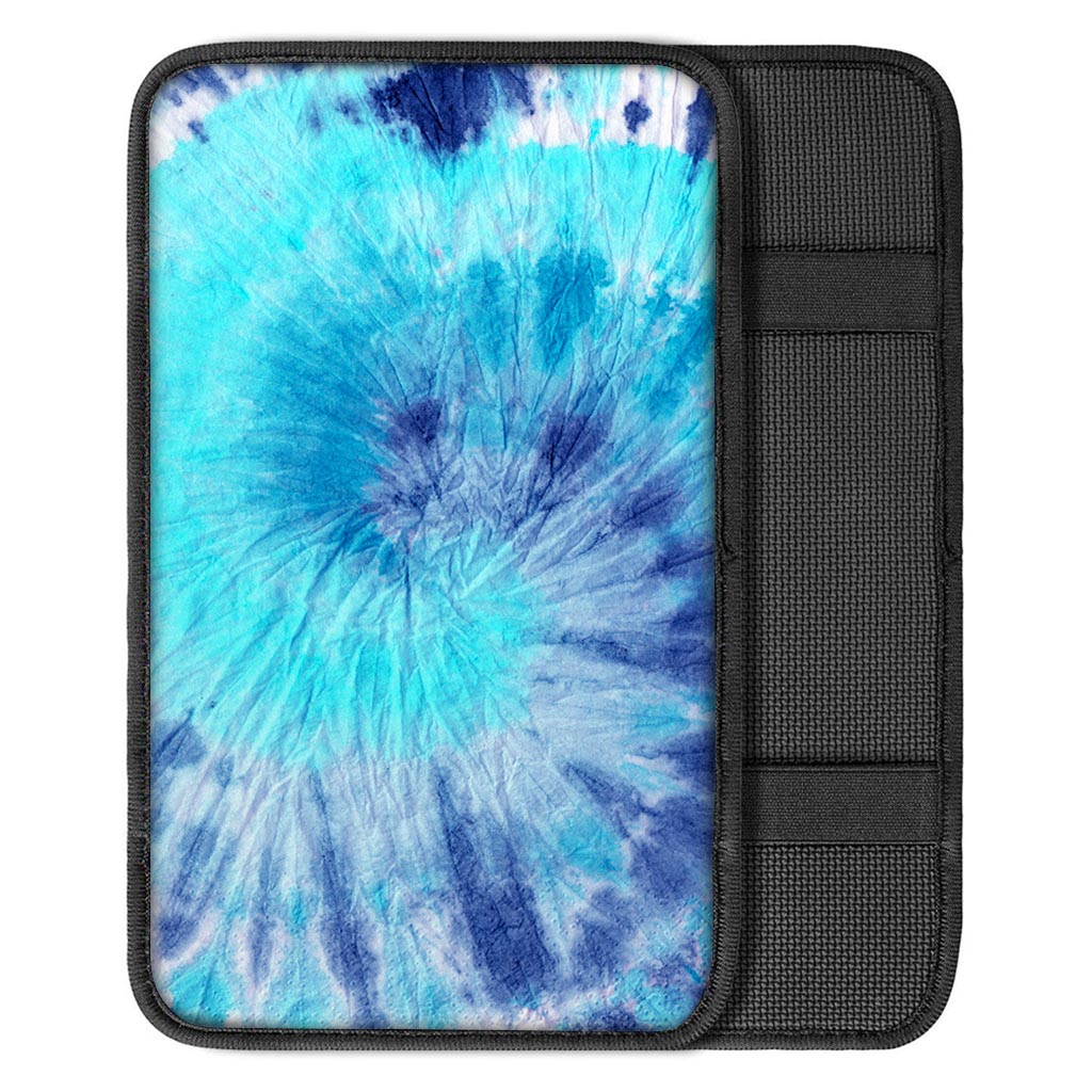 Blue Tie Dye Car Console Cover-grizzshop