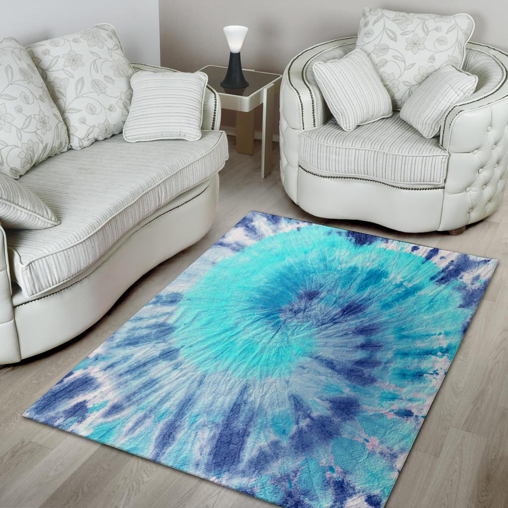 Blue Tie Dye Floor Mat-grizzshop