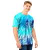 Blue Tie Dye Men T Shirt-grizzshop