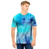 Blue Tie Dye Men T Shirt-grizzshop