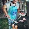 Blue Tie Dye Men's Apron-grizzshop