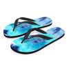 Blue Tie Dye Men's Flip Flops-grizzshop