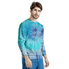 Blue Tie Dye Men's Sweatshirt-grizzshop