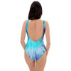 Blue Tie Dye One Piece Swimsuite-grizzshop