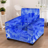 Blue Tie Dye Print Armchair Cover-grizzshop