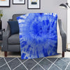 Blue Tie Dye Print Blanket-grizzshop