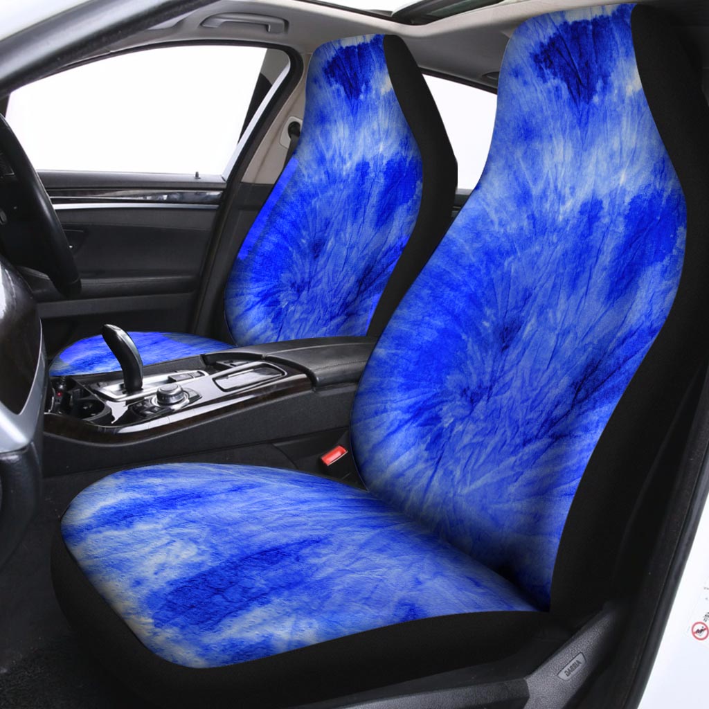 Blue Tie Dye Print Car Seat Covers-grizzshop