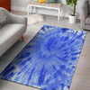 Blue Tie Dye Print Floor Mat-grizzshop