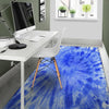 Blue Tie Dye Print Floor Mat-grizzshop