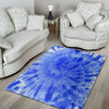 Blue Tie Dye Print Floor Mat-grizzshop