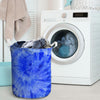 Blue Tie Dye Print Laundry Basket-grizzshop