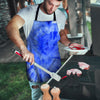 Blue Tie Dye Print Men's Apron-grizzshop