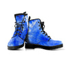 Blue Tie Dye Print Men's Boots-grizzshop