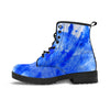 Blue Tie Dye Print Men's Boots-grizzshop