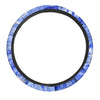 Blue Tie Dye Print Steering Wheel Cover-grizzshop