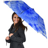 Blue Tie Dye Print Umbrella-grizzshop