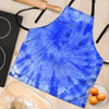 Blue Tie Dye Print Women's Apron-grizzshop