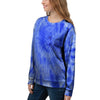 Blue Tie Dye Print Women's Sweatshirt-grizzshop