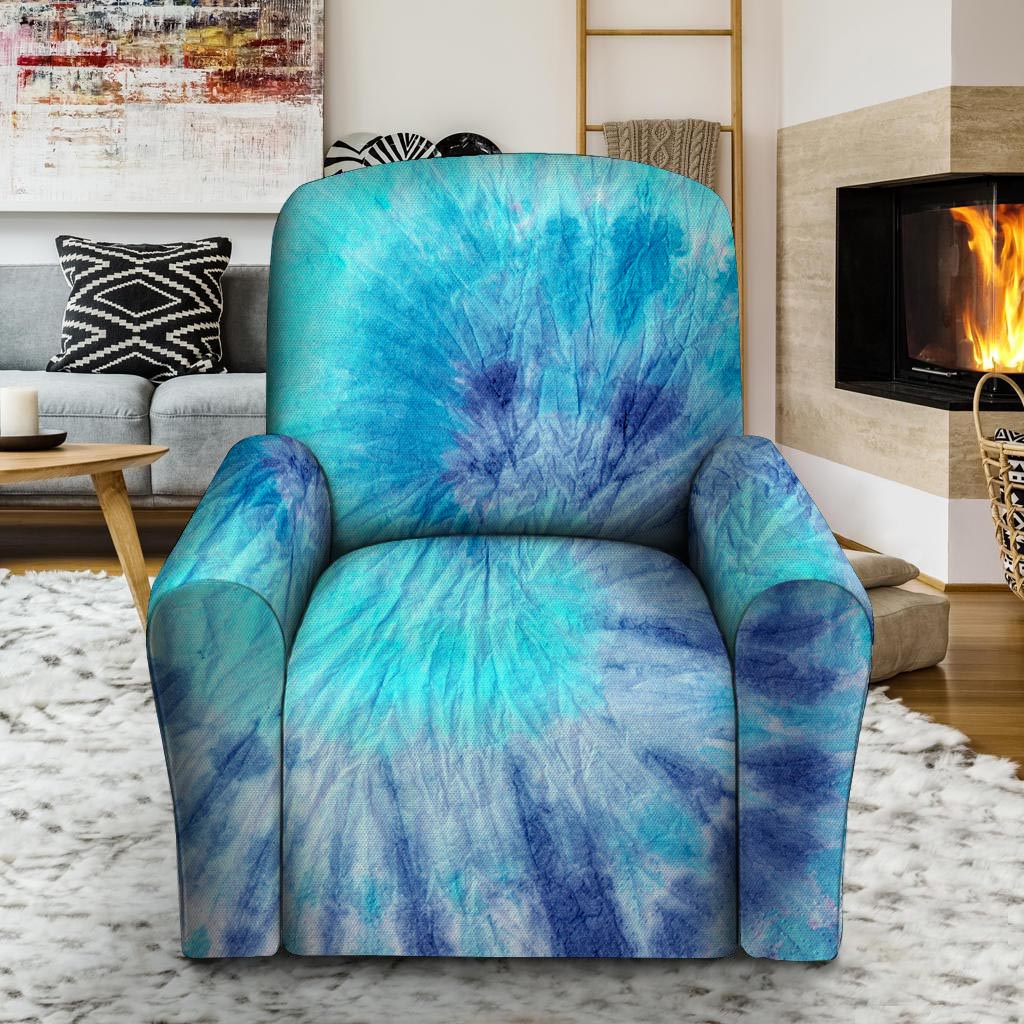 Blue Tie Dye Recliner Cover-grizzshop