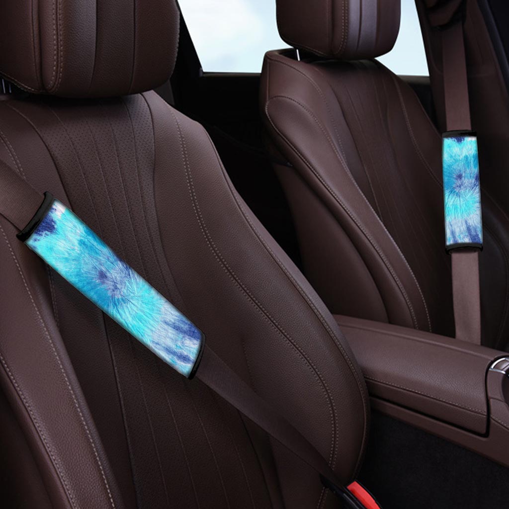 Blue Tie Dye Seat Belt Cover-grizzshop