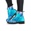 Blue Tie Dye Women's Boots-grizzshop