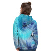 Blue Tie Dye Women's Hoodie-grizzshop