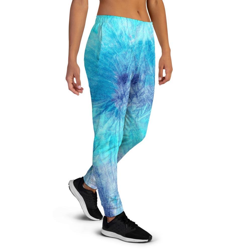 Blue Tie Dye Women's Joggers-grizzshop