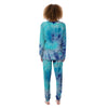 Blue Tie Dye Women's Pajamas-grizzshop