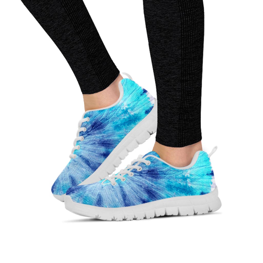 Blue Tie Dye Women's Sneakers-grizzshop