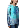 Blue Tie Dye Women's Sweatshirt-grizzshop