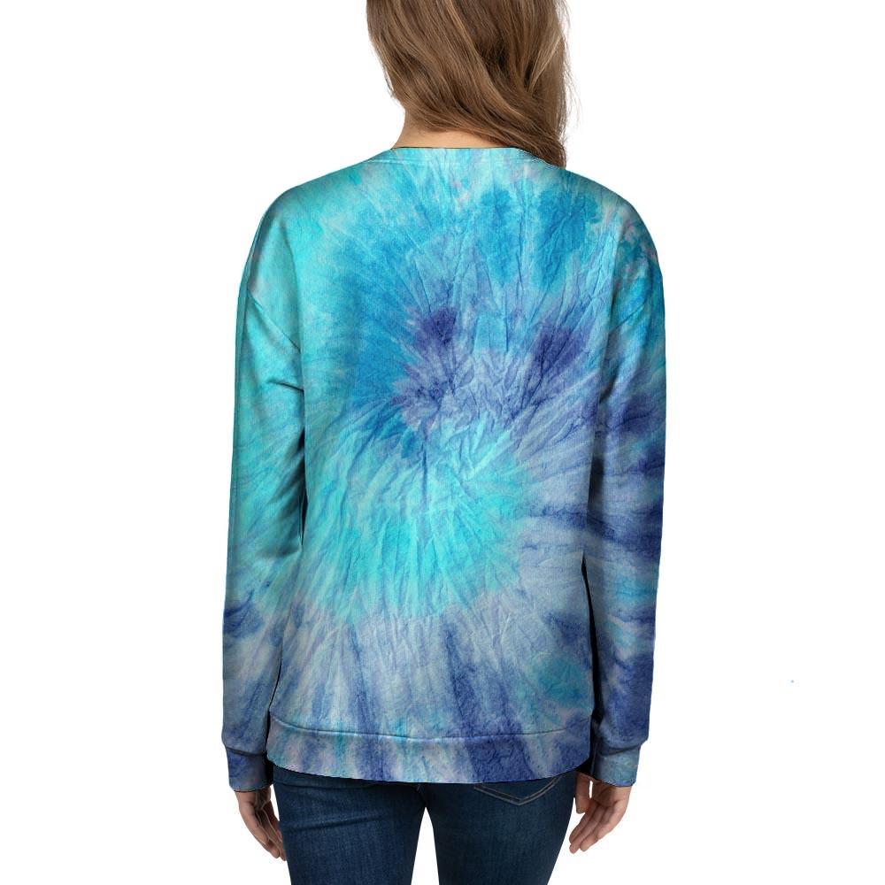 Blue Tie Dye Women's Sweatshirt-grizzshop