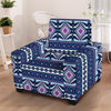 Blue Tribal Aztec Eagles Armchair Cover-grizzshop