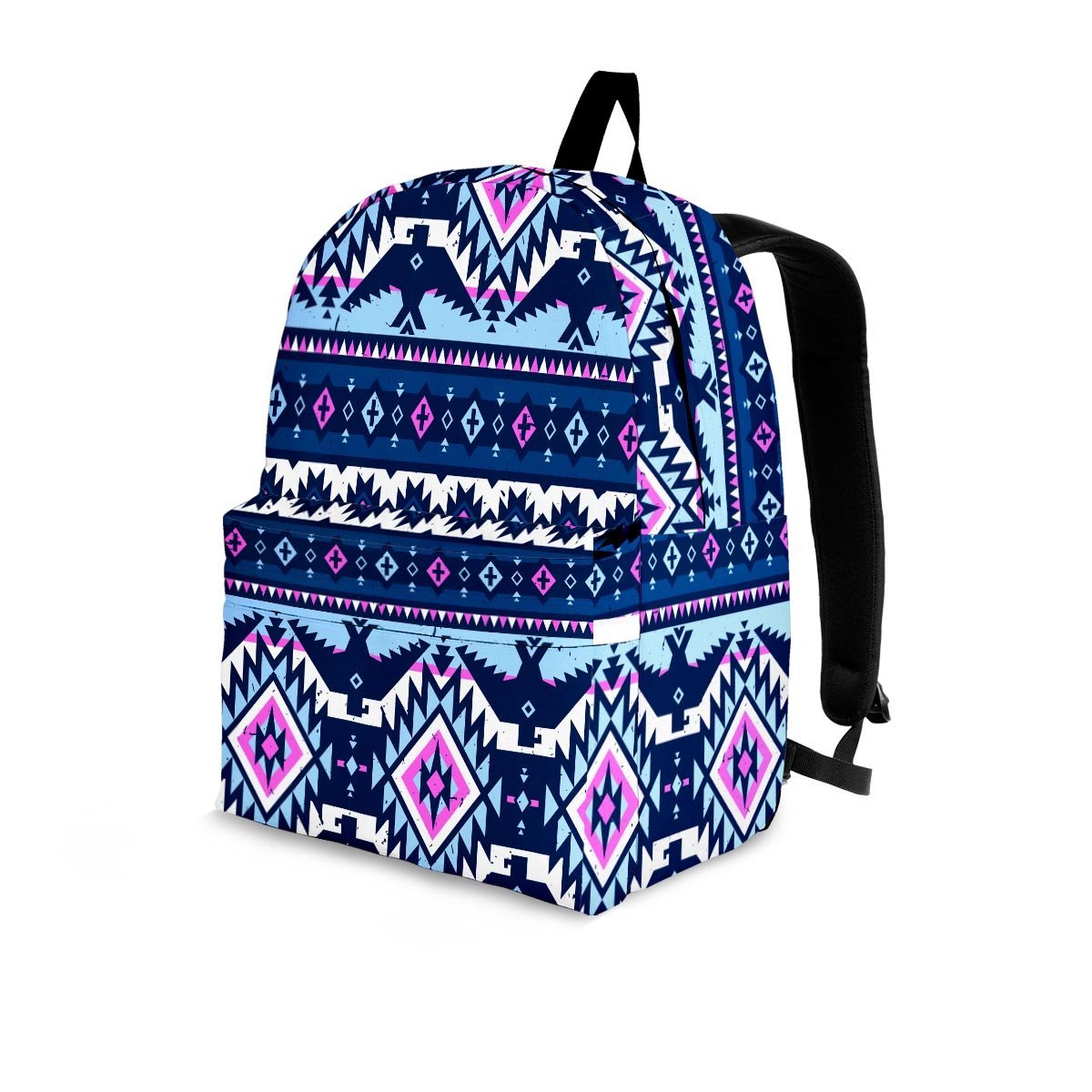 Blue Tribal Aztec Eagles Backpack-grizzshop