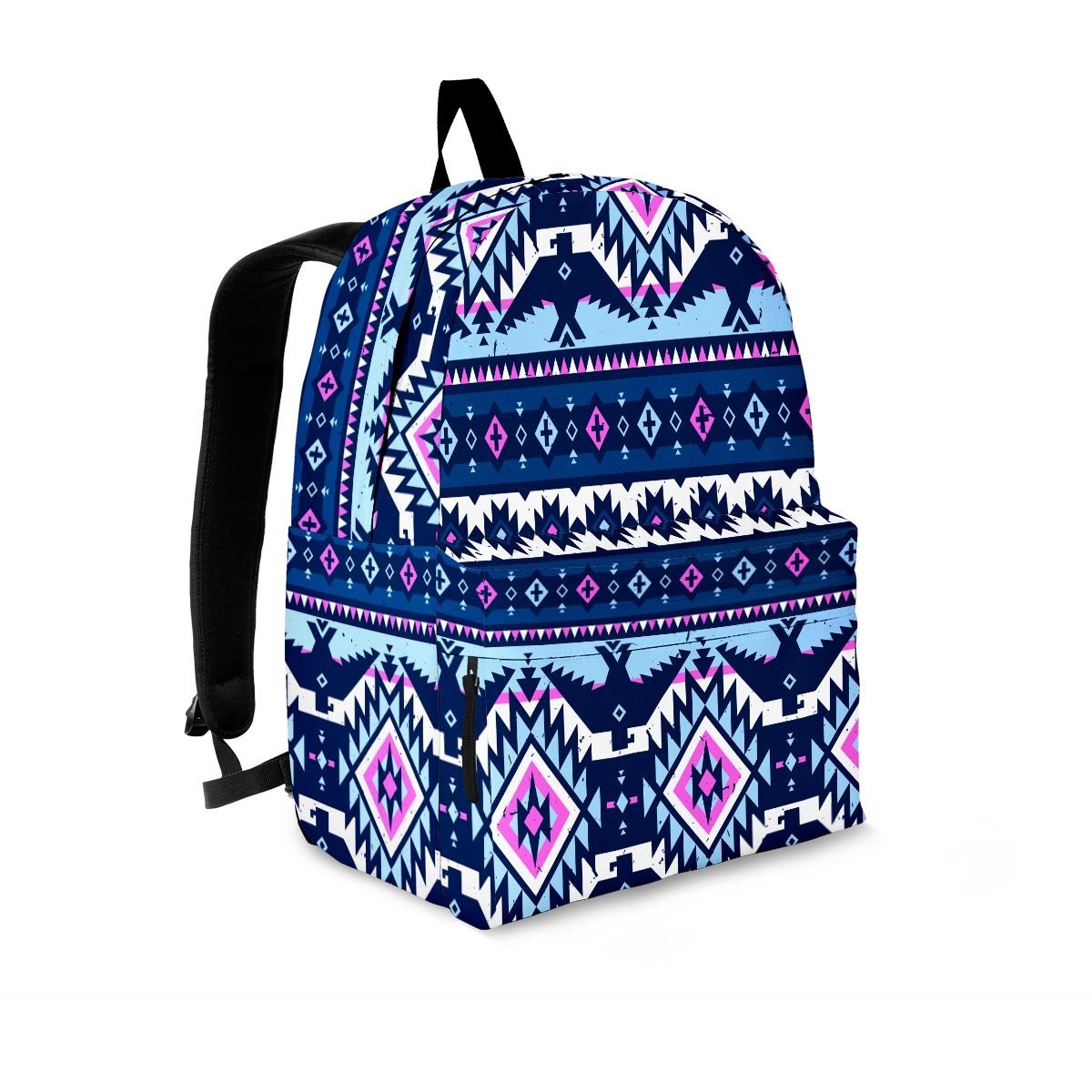 Blue Tribal Aztec Eagles Backpack-grizzshop