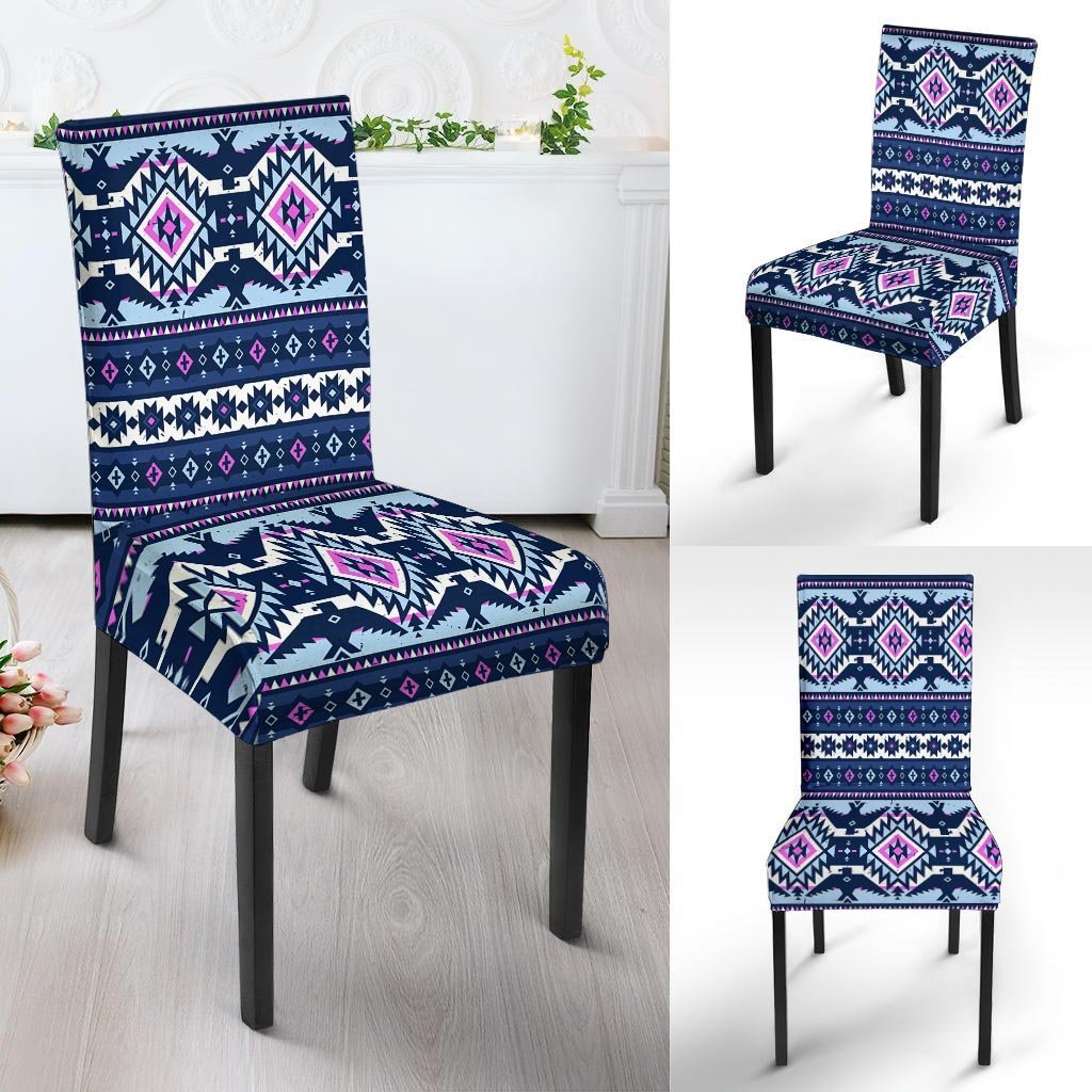 Blue Tribal Aztec Eagles Chair Cover-grizzshop