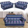 Blue Tribal Aztec Eagles Loveseat Cover-grizzshop