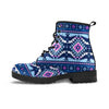 Blue Tribal Aztec Eagles Men's Boots-grizzshop