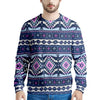 Blue Tribal Aztec Eagles Men's Sweatshirt-grizzshop