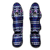 Blue Tribal Aztec Eagles Muay Thai Shin Guard-grizzshop