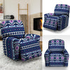 Blue Tribal Aztec Eagles Recliner Cover-grizzshop