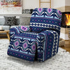 Blue Tribal Aztec Eagles Recliner Cover-grizzshop