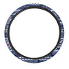 Blue Tribal Aztec Eagles Steering Wheel Cover-grizzshop