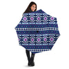 Blue Tribal Aztec Eagles Umbrella-grizzshop