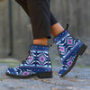 Blue Tribal Aztec Eagles Women's Boots-grizzshop