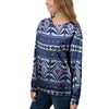 Blue Tribal Aztec Eagles Women's Sweatshirt-grizzshop