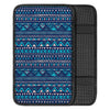 Blue Tribal Aztec Hand Drawn Car Console Cover-grizzshop